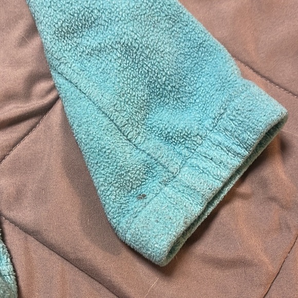 Columbia Turquoise Blue Zip Up Fleece Jacket Size Medium - Picture 8 of 10